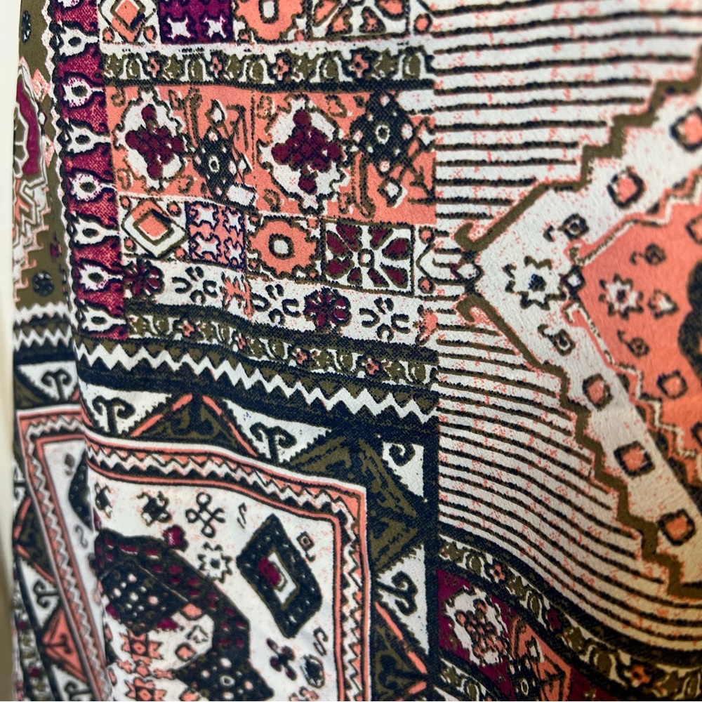 Hollister Medallion Print Handkerchief Hem Tank Top Boho Y2K Festival Size Small - Picture 3 of 8